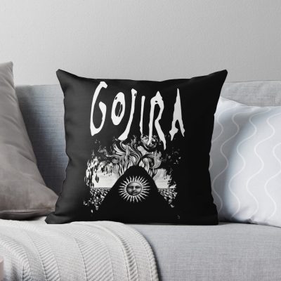 Captivating Gojira Throw Pillow